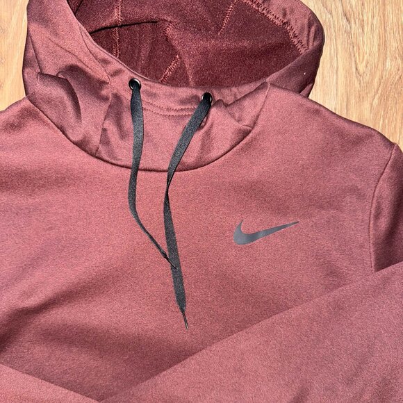 Nike Maroon Dri-Fit Hoodie (Large) - Picture 2 of 6